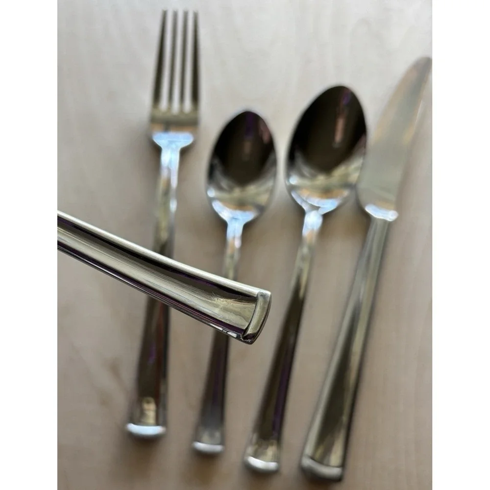 Dansk ORION 5 Place Setting Stainless Flatware Dinner Salad Forks Spoons Knife